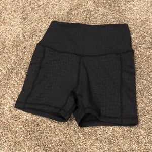 Black yoga shorts